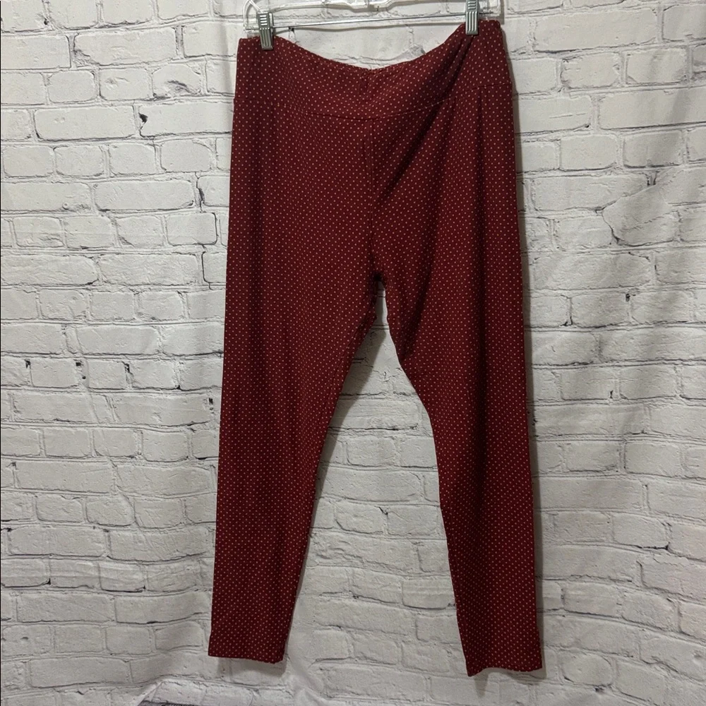 LuLaRoe TC Rust & Mustard Polka Dot Comfy Buttery Soft Legging - Picture 3 of 8